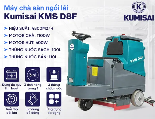 Máy chà sàn ngồi lái Kumisai KMS D8F - 2